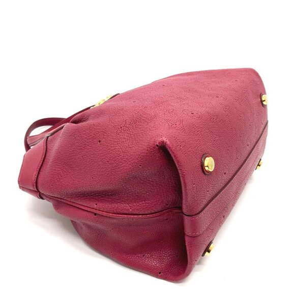 LOUIS VUITTON M93817 MonogramMahina Thiells PM Hand Bag Red - Picture 12 of 13